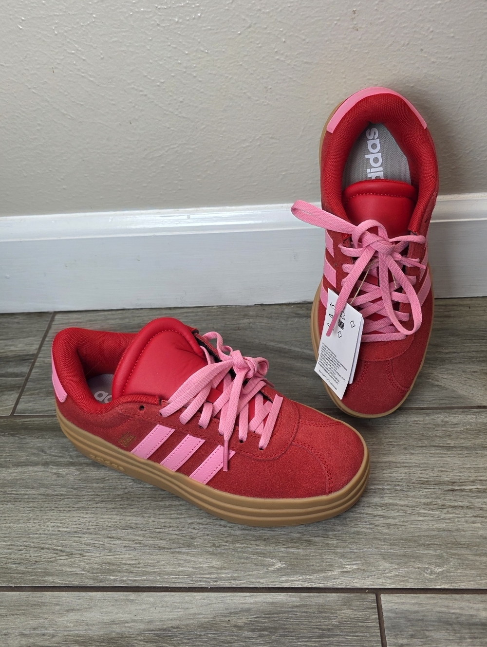 Adidas Red VL COURT BOLD Sneakers
